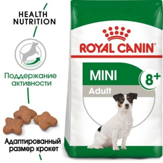 Корм для собак Royal Canin Mini Adult 8+ (для собак мелких пород старше 8 лет)